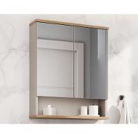 Espelheira Aqua 56,7cm Estilare Esp4003 Nude/carvalho - 1