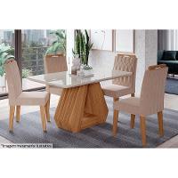 Kit 2 Cadeiras Sala Jantar Paola Wood 2 Un Madeirado-suede Joli Capuccino - Cimol - 6