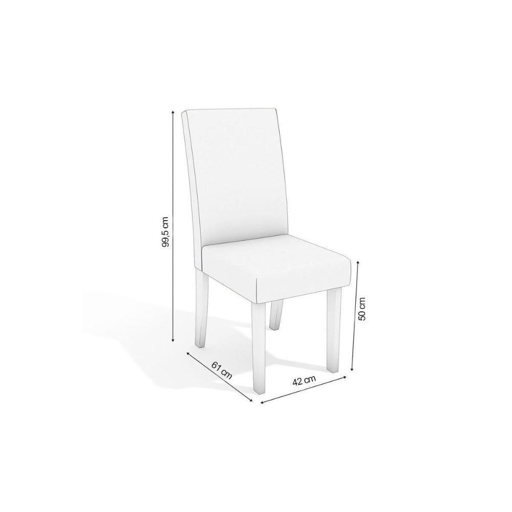 Cadeira Sala De Jantar 2cad131 Kit 2 Un Canela-boucle Bege - Kappesberg - 3