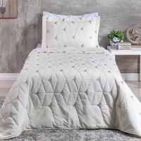 Cobre Leito 2 Peças Solteiro Percal 180 Fios Berlim 60% Algodão 40% Poliéster - Palha - 1