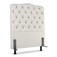 Cabeceira Solteiro 88 - Bello Box - Dunas Sintético Branco - 1