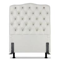 Cabeceira Solteiro 88 - Bello Box - Dunas Sintético Branco - 2