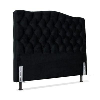 Cabeceira King 193 - Bello Box - Dunas Suede Preto