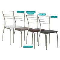 Kit 6 Cadeiras Sala Jantar 1700 6 Un Preto- Courano Preto - Carraro - 7