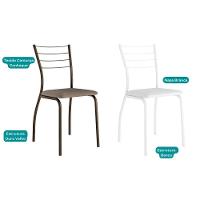 Kit 6 Cadeiras Sala Jantar 1700 6 Un Preto- Courano Preto - Carraro - 8