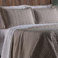 Cobre Leito 3 Peças Casal Percal 200 Fios Decor 100% Poliéster - Avelã