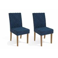 Cadeira Sala De Jantar 2cad133 Kit 2 Un Canela-boucle Cinza - Kappesberg - 4