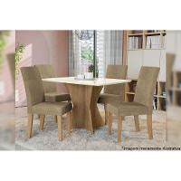 Cadeira De Cozinha 2cad131 Kit 2 Un Canela-suede Preto - Kappesberg - 4