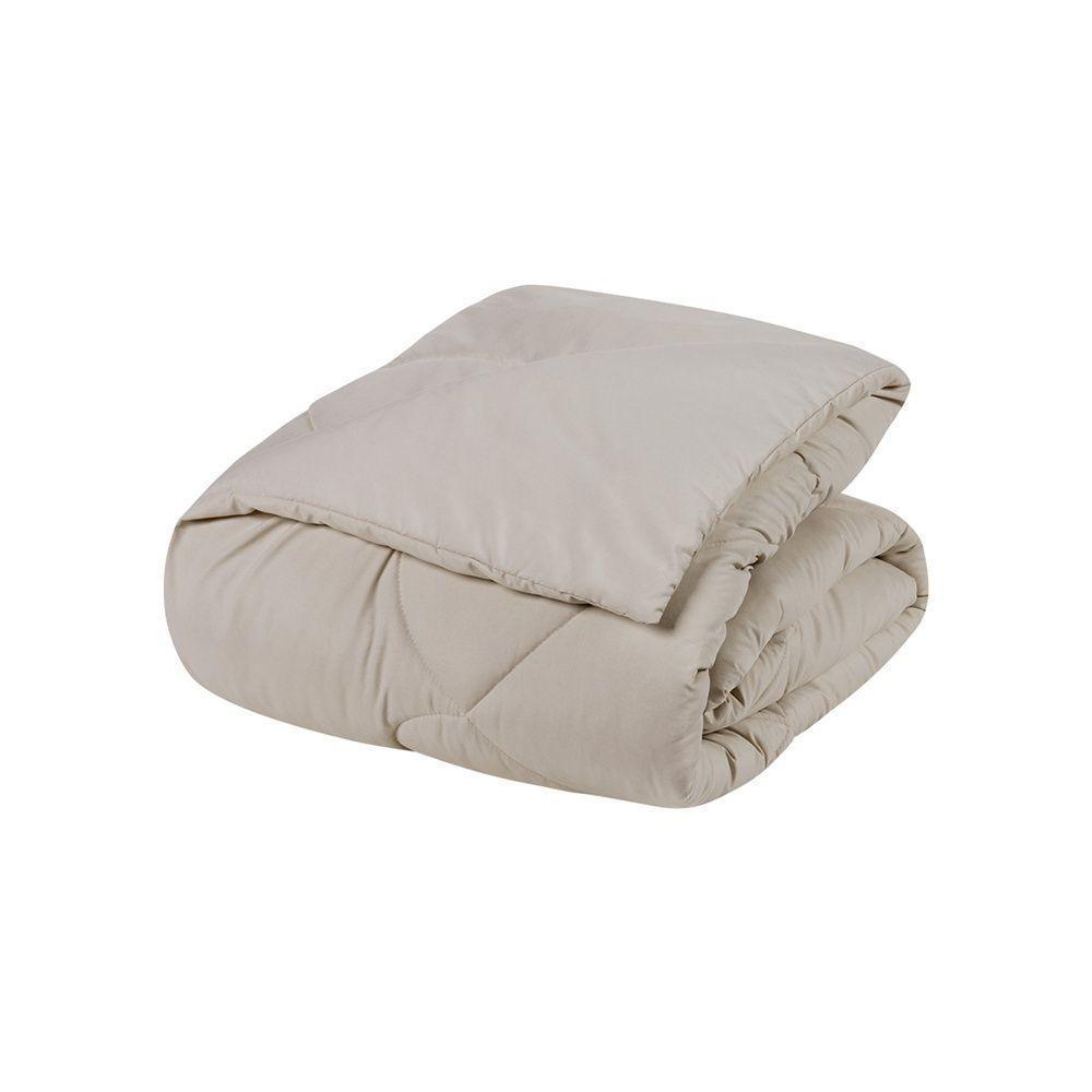 Edredom 1 Peça Solteiro Percal 200 Fios Unique 100% Poliéster - Avelã - 1