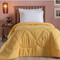 Edredom 1 Peça Solteiro Percal 200 Fios Unique 100% Poliéster - Amarelo - 2