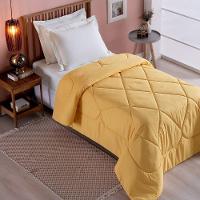 Edredom 1 Peça Solteiro Percal 200 Fios Unique 100% Poliéster - Amarelo - 3