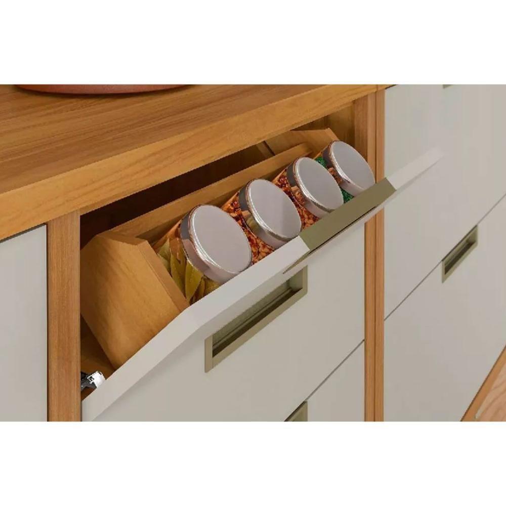 Cozinha Modulada Nesher Imperatriz 3 Peças (2aéreos+1balcão) C6p45 Freijo-off White-nesher - 10