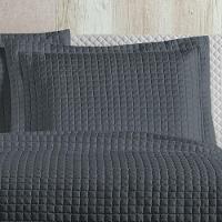 Cobre Leito 3 Peças Queen Percal 200 Fios Plata 100% Poliéster - Topázio - 2