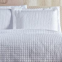 Cobre Leito 3 Peças Queen Percal 200 Fios Plata 100% Poliéster - Branco - 2