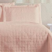 Cobre Leito 3 Peças Queen Percal 200 Fios Plata 100% Poliéster - Rosa Claro - 2