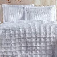 Cobre Leito 3 Peças Queen Percal 200 Fios Plata 100% Poliéster - Branco - 3