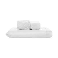 Jogo De Lençol 2 Peças Solteiro Percal 200 Fios De Poliéster Sleep 100% Poliéster - Branco - 1