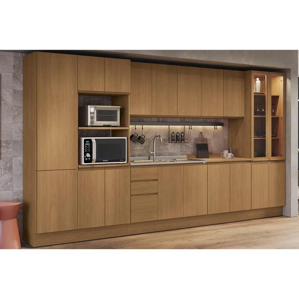 Cozinha Modulada Kappesberg Ciela Ciela 8 Peças (2aéreos+2balcões+3paneleiros+1complemento) C8p78 Canela - Kappesberg - 1