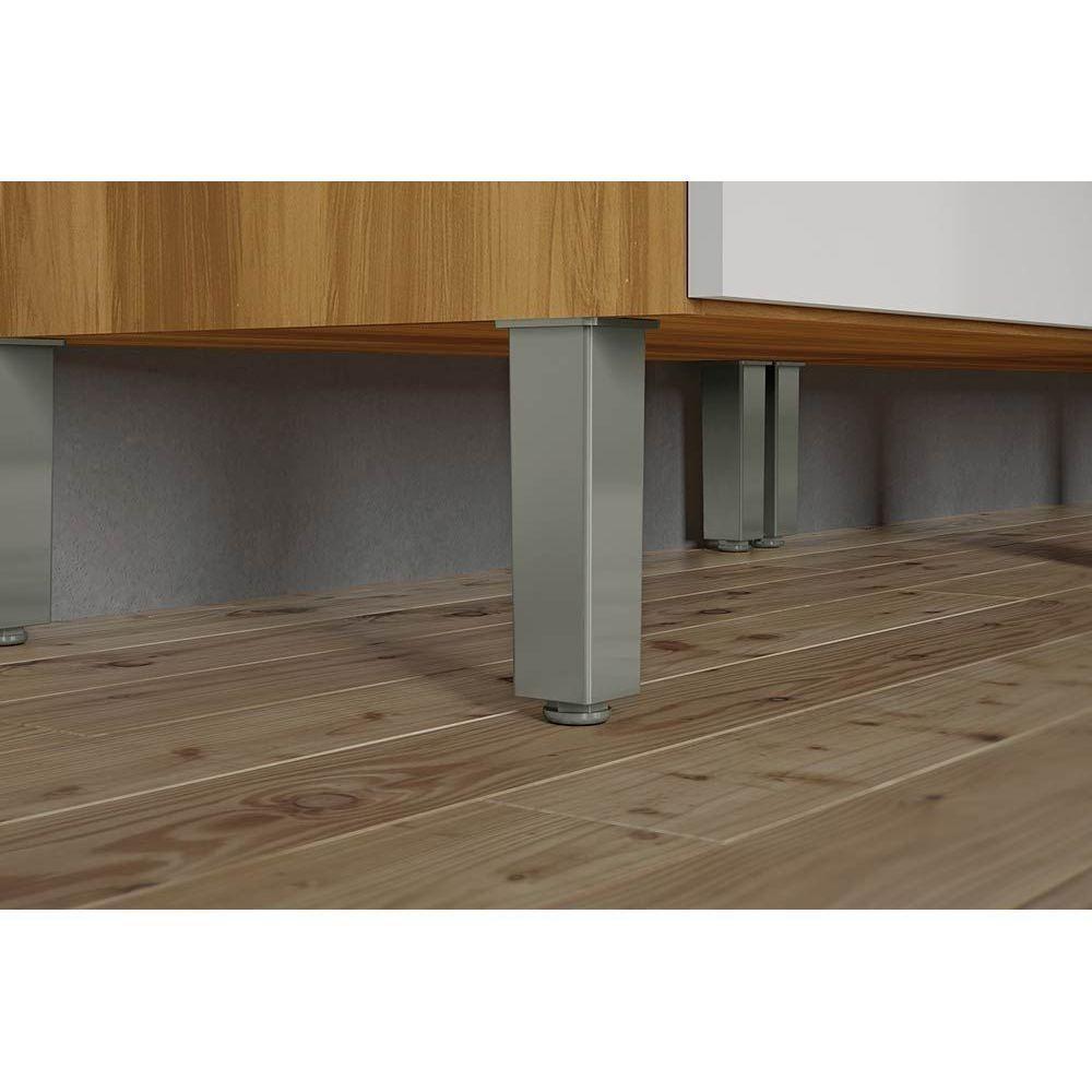 Cozinha Modulada Nesher Burguesa Premium 6 Peças (3aéreos+2balcões+1paneleiro) C6p57 Freijo-off White-nesher - 10