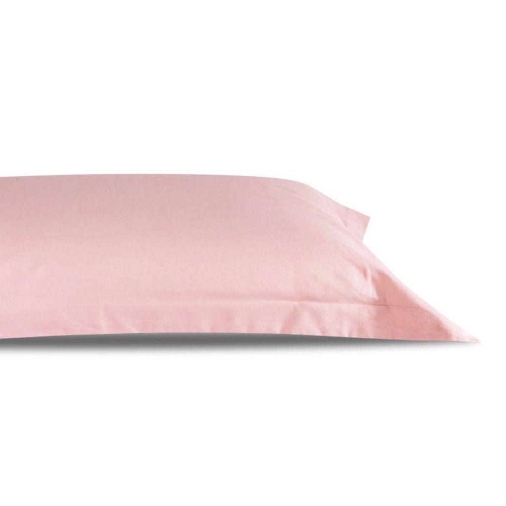 Fronha Avulsa Percal 200 Fios Algodão Com Abas Gold 100% Algodão - Rosê - 3