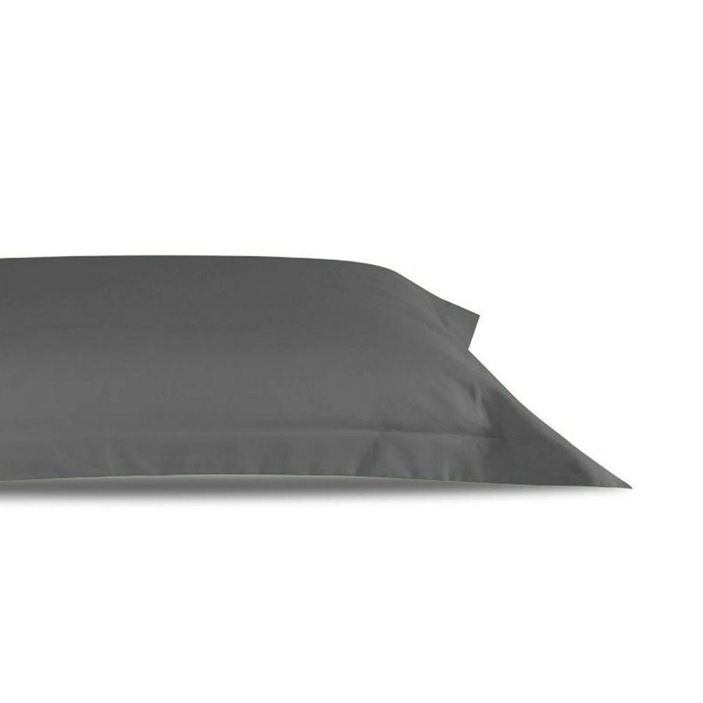 Fronha Avulsa Percal 200 Fios Algodão Com Abas Gold 100% Algodão - Grafite - 3