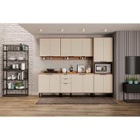 Gabinete P- Pia Cozinha Balcão Alpha 2506 3 Portas E 2 Gavetas C- Tampo 120cm Branco - Carraro - 5