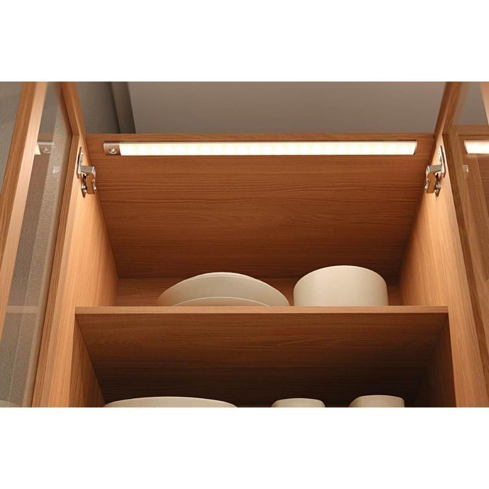 Kit Cozinha Modulada 4 Peças Ciela (1aéreo+1balcão+1cristaleira+1complemento) C4p166 Canela - Kappesberg - 6