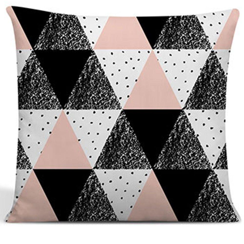 Kit 4 Capas Para Almofadas Decorativas Juma Oxford 100% Poliéster - Escandinava Rosa - 3