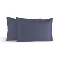 Kit 02 Portas Travesseiros Percal 180 Fios Silver 60% Algodão 40% Poliéster - Topázio - 1