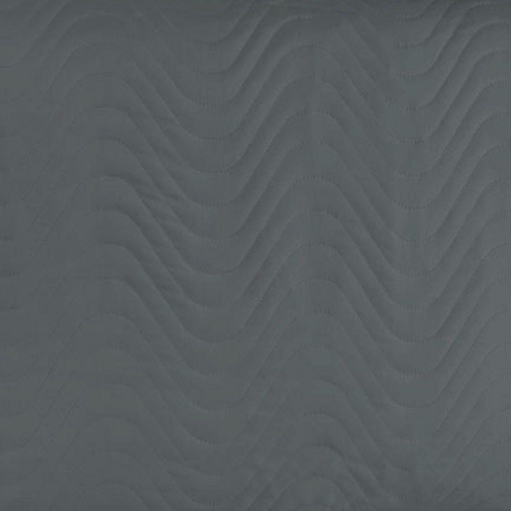 Kit 02 Portas Travesseiros Percal 180 Fios Silver 60% Algodão 40% Poliéster - Grafite - 4