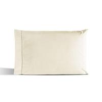 Kit 02 Fronhas Percal 180 Fios Ponto Palito Dream 60% Algodão 40% Poliéster - Palha - 1