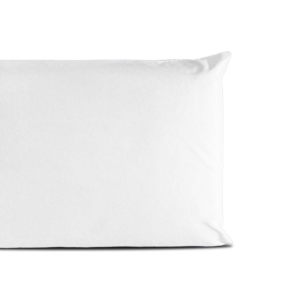 Kit 02 Fronhas Percal 180 Fios Ponto Palito Dream 60% Algodão 40% Poliéster - Branco - 3