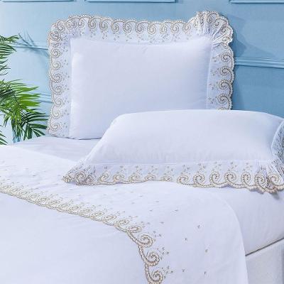 Jogo De Lençol 4 Peças Queen Percal 200 Fios Mistral 100% Algodão - Branco