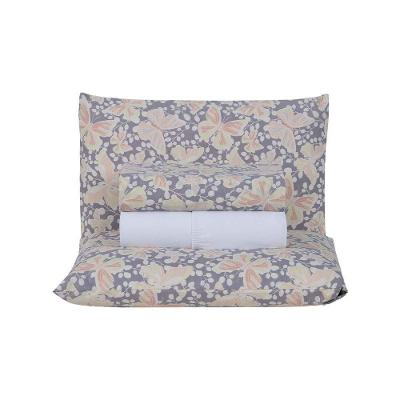 Jogo De Lençol 4 Peças Queen Percal 180 Fios Homme 60% Algodão 40% Poliéster - Peplum Salmão