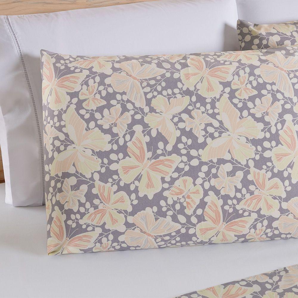 Jogo De Lençol 4 Peças Queen Percal 180 Fios Homme 60% Algodão 40% Poliéster - Peplum Salmão - 7