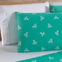 Jogo De Lençol 4 Peças Queen Percal 180 Fios Homme 60% Algodão 40% Poliéster - Liberty Azul Ocean - 7