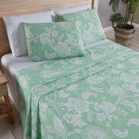 Jogo De Lençol 4 Peças Queen Percal 180 Fios Homme 60% Algodão 40% Poliéster - Jade Verde - 6