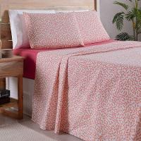 Jogo De Lençol 4 Peças Queen Percal 180 Fios Homme 60% Algodão 40% Poliéster - Gummy Pink