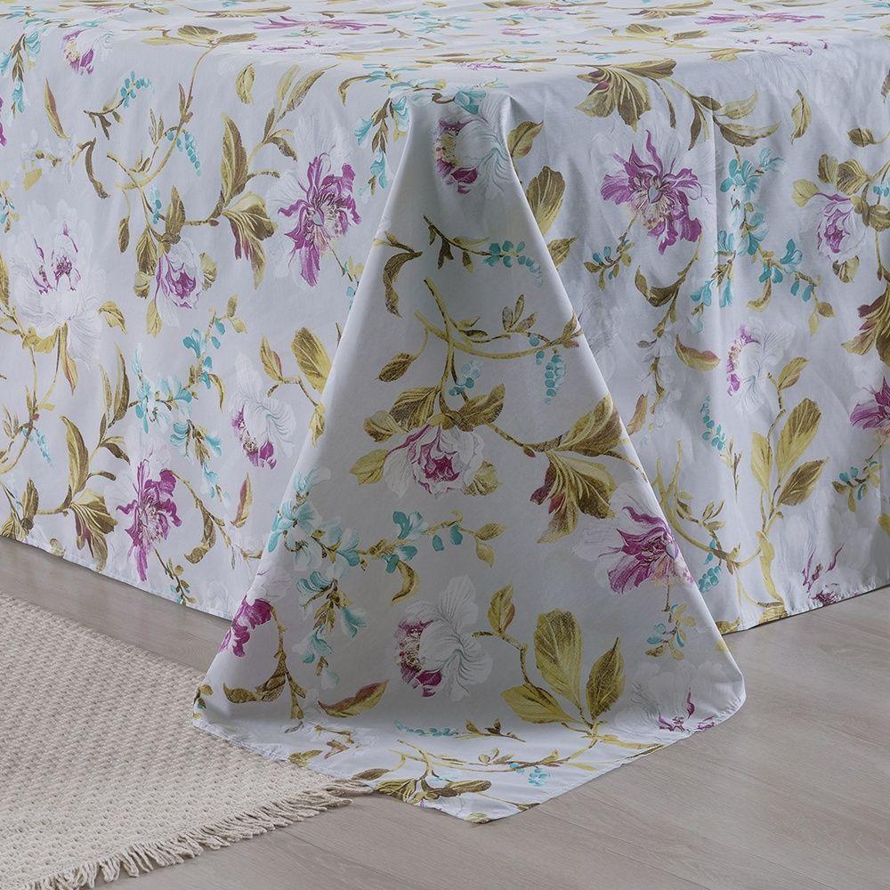 Jogo De Lençol 4 Peças King Percal 180 Fios Homme 60% Algodão 40% Poliéster - Vivace Cinza - 7