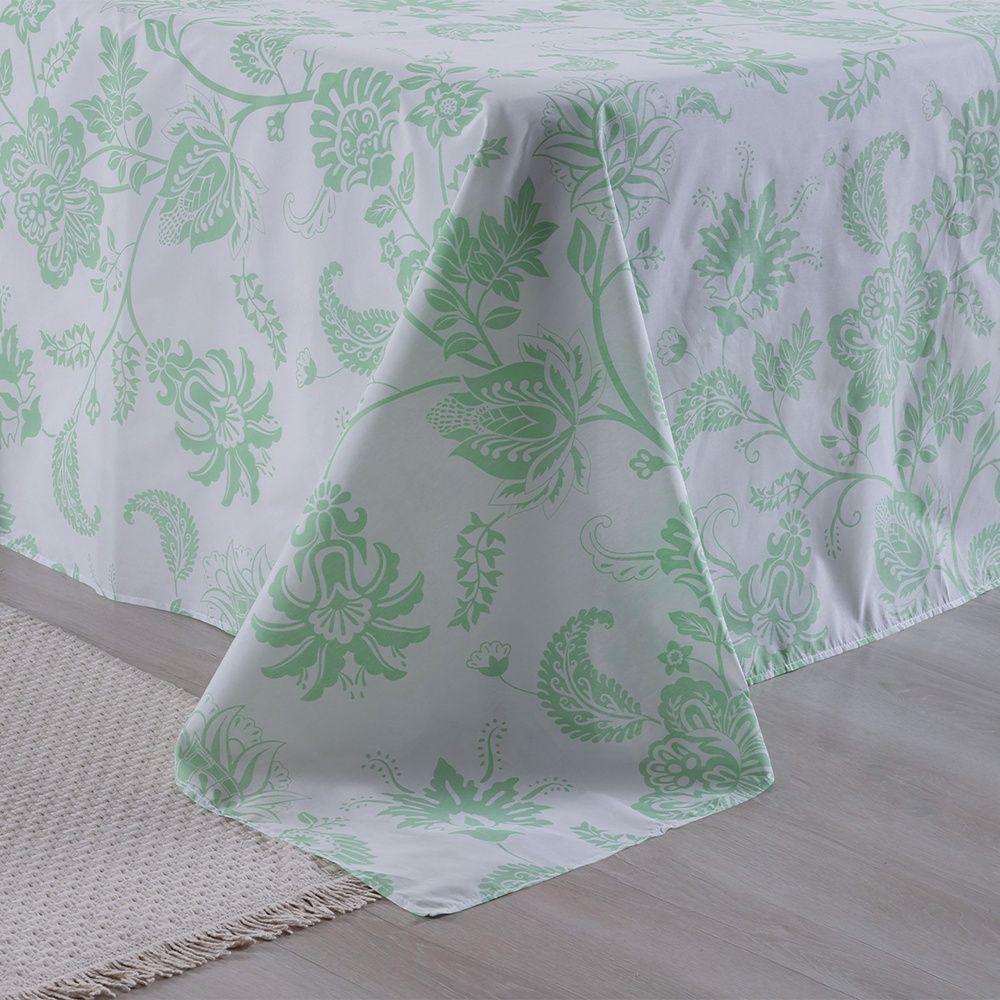 Jogo De Lençol 4 Peças King Percal 180 Fios Homme 60% Algodão 40% Poliéster - Jazzy Verde - 2