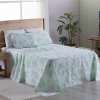 Jogo De Lençol 4 Peças King Percal 180 Fios Homme 60% Algodão 40% Poliéster - Jazzy Verde - 7