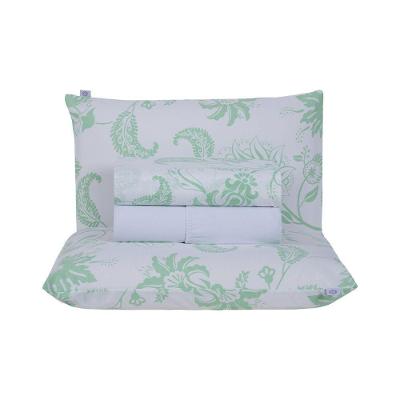 Jogo De Lençol 4 Peças King Percal 180 Fios Homme 60% Algodão 40% Poliéster - Jazzy Verde