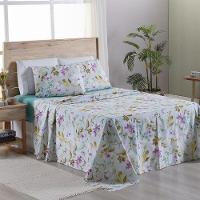 Jogo De Lençol 4 Peças Casal Percal 180 Fios Homme 60% Algodão 40% Poliéster - Vivace Cinza - 2