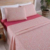 Jogo De Lençol 4 Peças King Percal 180 Fios Homme 60% Algodão 40% Poliéster - Gummy Pink - 5