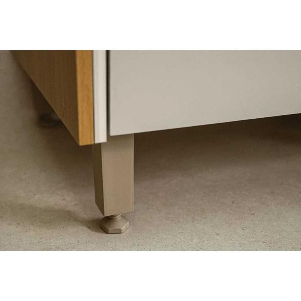 Cristaleira Sala Jantar Atena C- 2 Portas Reflecta 1 Gaveta E C- Led 70cm Jequitiba-off White Fosco - Linea Brasil - 7