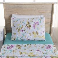 Jogo De Lençol 3 Peças Solteiro Percal 180 Fios Homme 60% Algodão 40% Poliéster - Vivace Cinza - 3