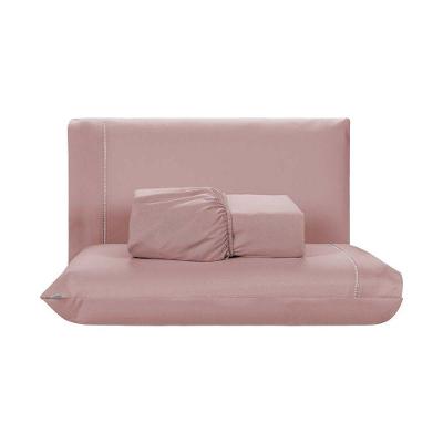 Jogo De Lençol 3 Peças Queen Percal 200 Fios De Poliéster Sleep 100% Poliéster - Rosê