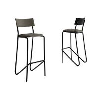 Kit 2 Banquetas Sala Jantar Atlas 1747 2 Un Preto-linho Grafite-courano Preto - Carraro - 7