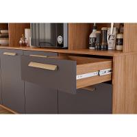 Kit De Cozinha Compacta Mila 6 Portas 1 Gaveta E 4 Nichos Cinamomo-off White - Mgm - 6