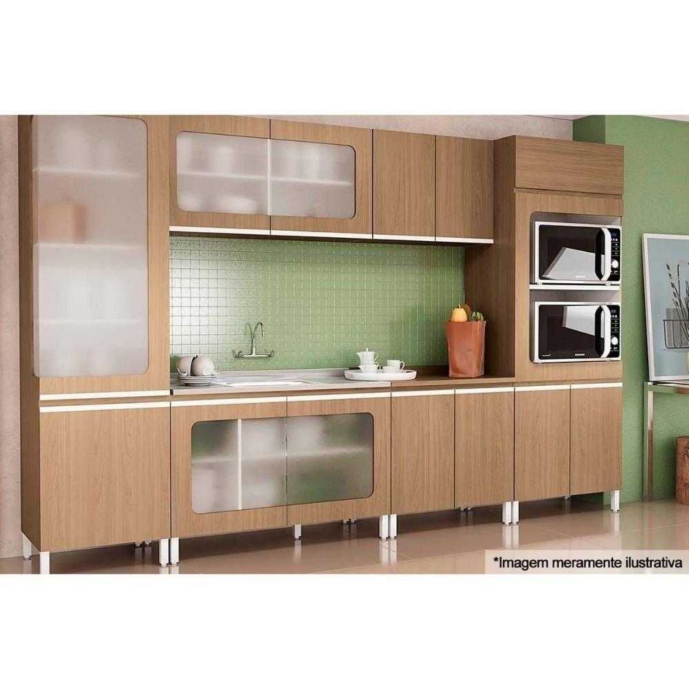 Módulo Cozinha Kappesberg Nox Tampo P- Balcão Canto Reto E611 98cm Nogueira-kappesberg - 3